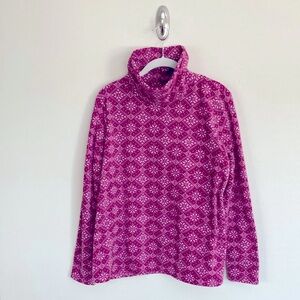 NWT KIM ROGERS PETITE Snowflake Print Fleece Tunic Top Sz PL